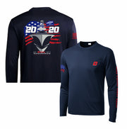 Navy Sporty 2020 "MFGA" Long Sleeve Performance Shirt (CLOSE OUT)